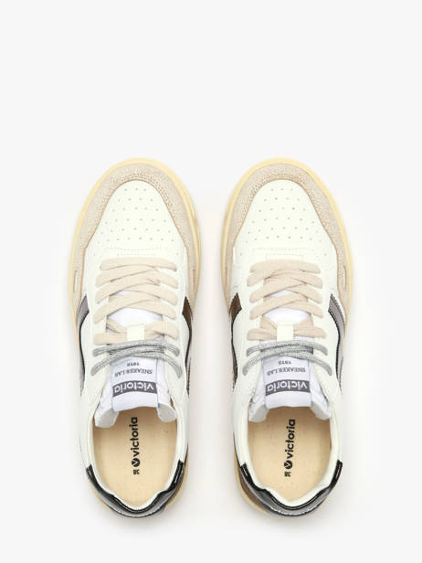 Sneakers Uit Leder Victoria Groen accessoires 1257135 ander zicht 3